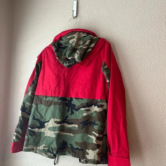 Fingercroxx Red Camoflauge Men’s Jacket Size Medium Outerwear Camo - Picture 8 of 10